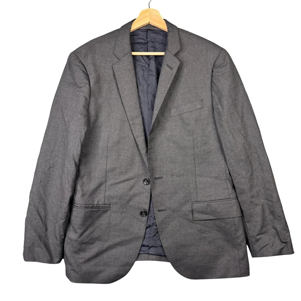 J.Crew Ludlow Blazer 40S Charcoal Gray Loro Piana Super 120s Wool Suit Jacket